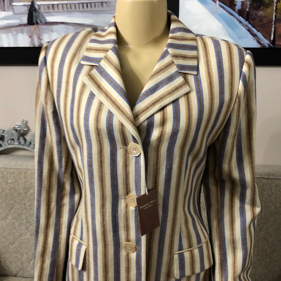 NWT DOMENICO VACCA LINEN COAT SIZE 44 - Picture 3 of 11